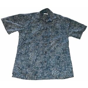 Moda Campia Moda Mens Small Tropical Hawaiian Button Down Shirt
